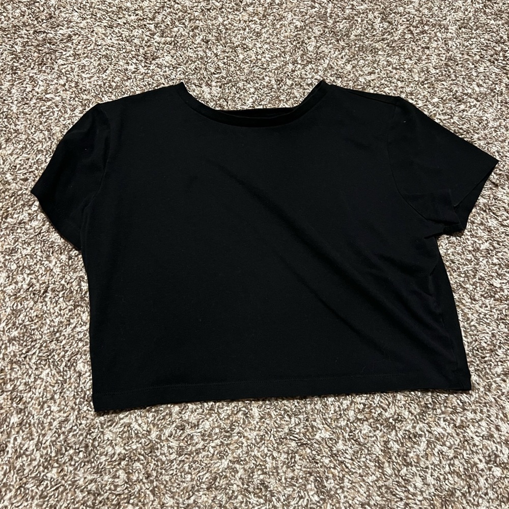 Black crop top